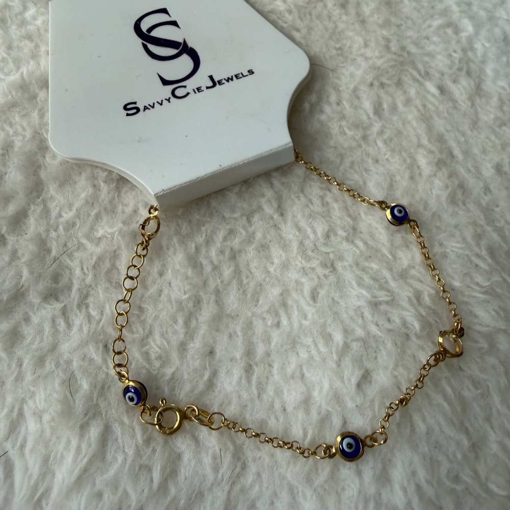 Savvy Cie Evil Eye Bracelet NWT - Picture 2 of 4